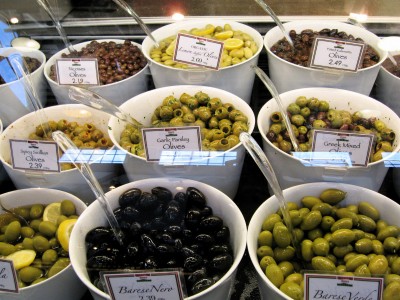 Olives at Zara's Italian Deli