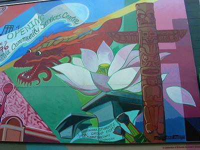 2008 mural back of Britannia Community Centre.