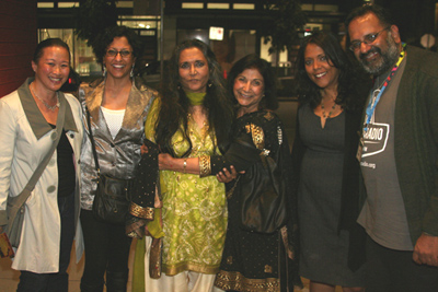 Deepa Mehta with friends. Photo Credit: Neil Russell Tan