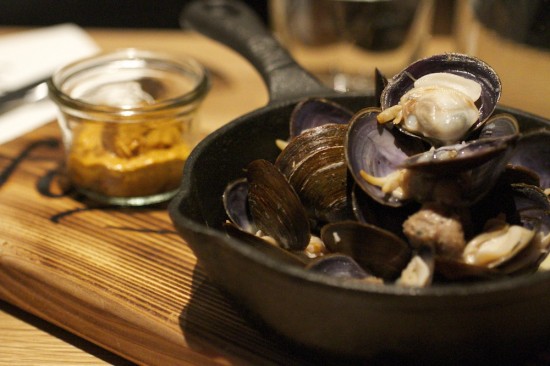 The savoury clams at Forage Restaurant. Photo credit: Robyn Hanson