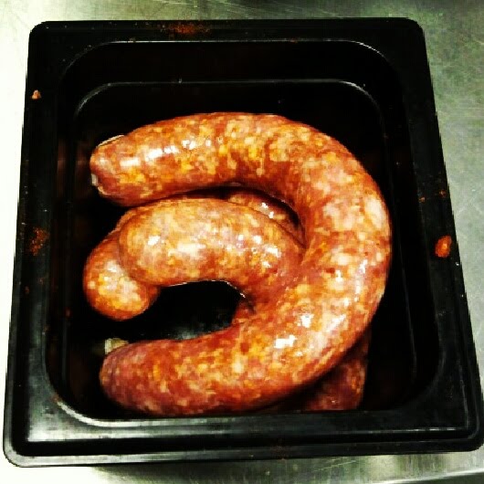 My sausage made during Beginner Bacon and Sausage 101