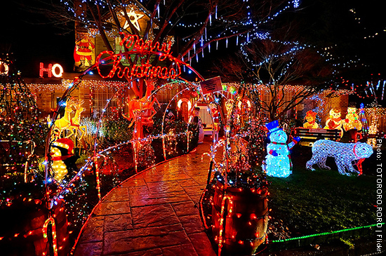 Christmas lights in Vancouver