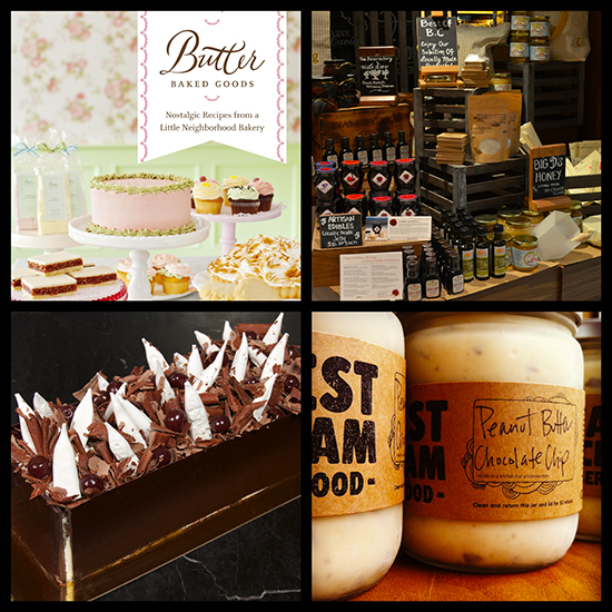 Clockwise from top left: Butter Baked Goods, Giovane Cafe, Earnest Ice Cream, Thierry Patisserie Chocolaterie Cafe