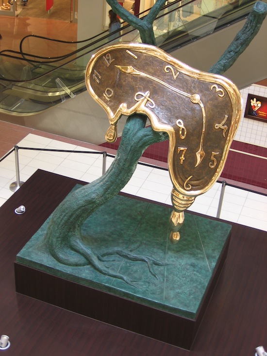 Dali's sculptures, including a version of Profile of Time (above) are on display in Vancouver.  Photo credit: Julo |Wikimedia Commons