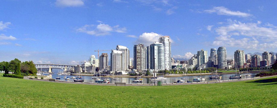 View of False Creek from Charleson Park. Photo Credit: Vancouver Park Board