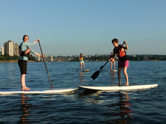 Stand-up paddleboarding. Photo credit: Ecomarine Paddlesport Centres