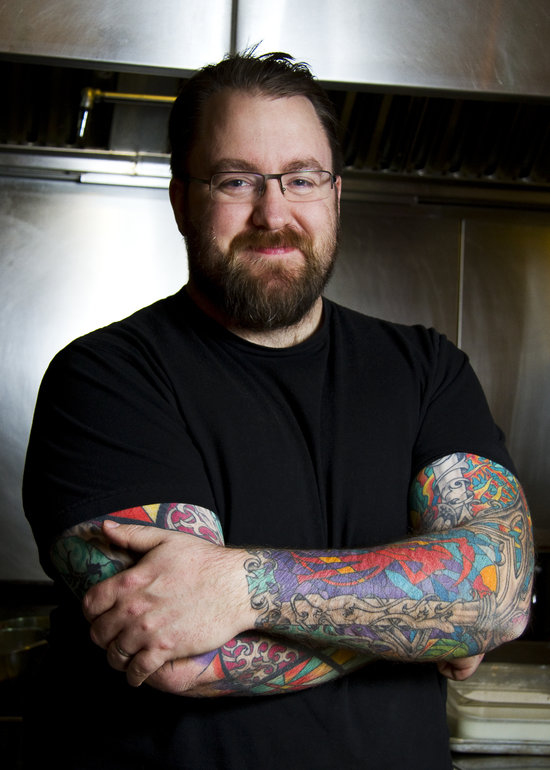 Chef Robert Belcham's burnt orange bitters pairs well with spicy pork dishes.