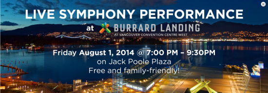 Vancouver Metropolitan Symphony at Jack Poole Plaza | Things To Do In Vancouver This Weekend