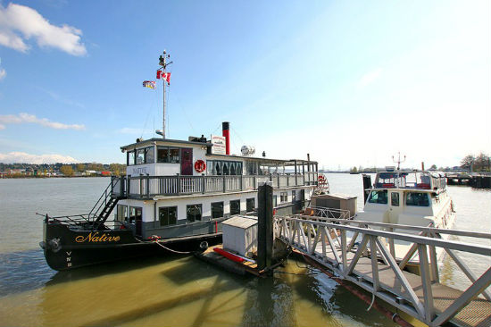Paddlewheeler Riverboat Tours give a different perspective of the Fraser. Image from Paddlewheeler's website.