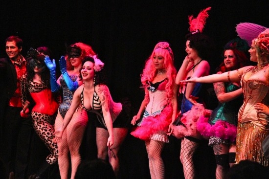 Performers at Beerlesque at the Roundhouse Community Centre Aug 19 2011. Photo credit: Robyn Hanson/The Snipe News