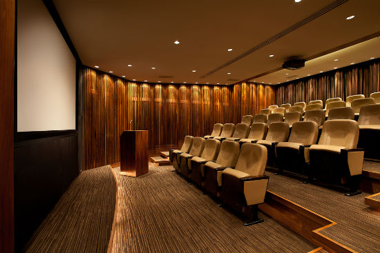There are just 36 seats in the Shangri-La Hotel Vancouver's Blue Moon Theatre.