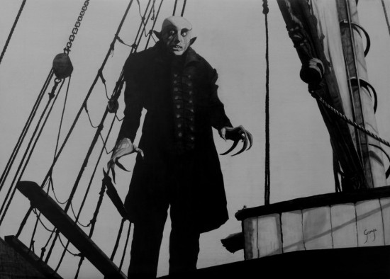 Max Shreck as Nosferatu (1922). 
