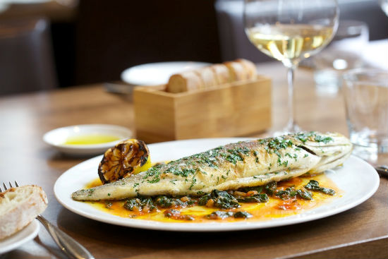 Trout scaloppine at La Pentola della Quercia in Yaletown. Photo from the Opus Hotel's website.
