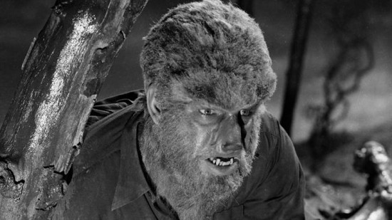 Lon Chaney Jr. in The Wolfman (1941).