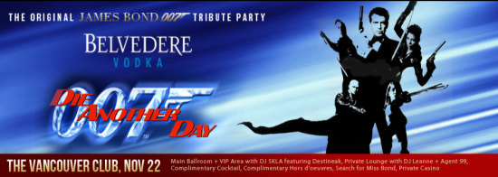007 James Bond Party | Things To Do In Vancouver This Weekend