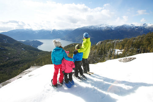Snowshoeing is coming soon to the top of the Sea To Sky Gondola. Photo credit: Sea To Sky Gondola/Paul Bride.