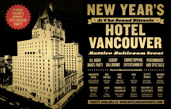 NYE at Hotel Vancouver | Things To Do In Vancouver This Weekend