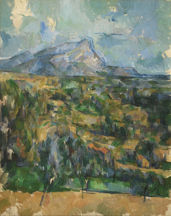 Paul Cézanne, Mont Sainte-Victoire (La Montagne Sainte-Victoire), c. 1904–06 oil on canvas The Henry and Rose Pearlman Foundation, on long-term loan to the Princeton University Art Museum