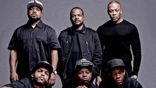 The cast of Straight Outta Compton. 