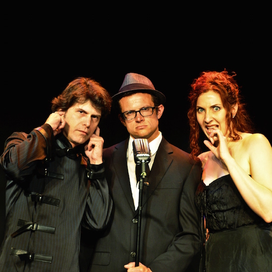 The cast of Phantom Signal, performing at Fox Cabaret as part of the JFL Comedy Fest.