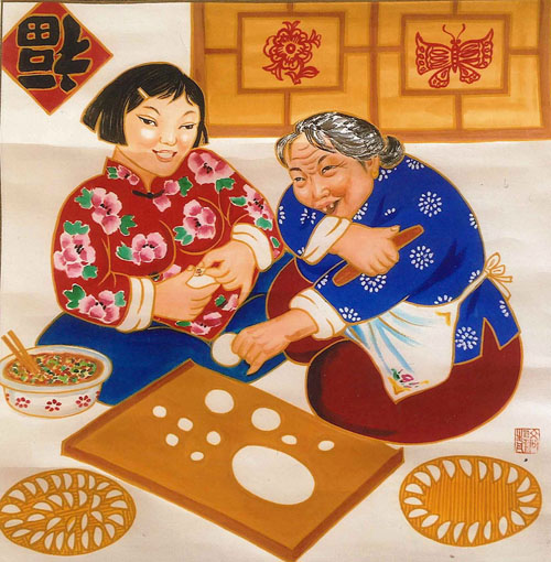 Gathering: Chinese New Year Folk Art by Gao Jing