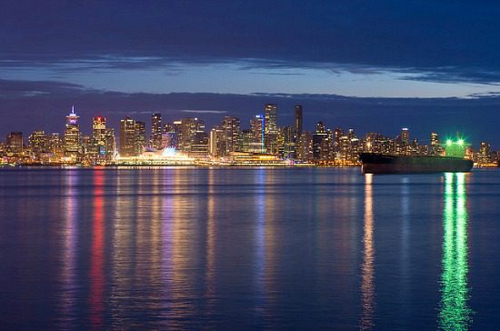 View of Vancouver from Shipyards Night Market | Photo: Flickr