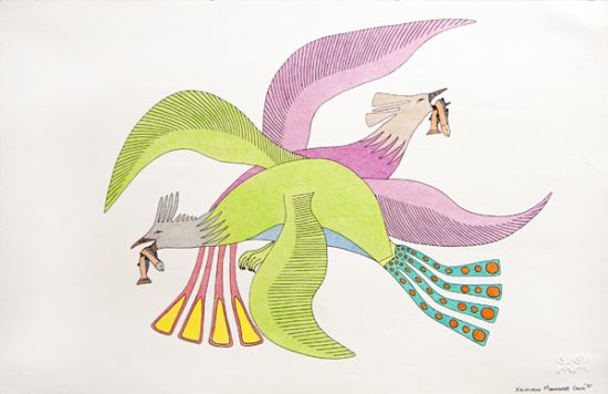 Arctic Wind V: Drawing from the Land | Bird Dance by Kavavaow Mannomee
