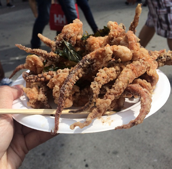 Deep fried squid at TAIWANfest; Photo Credit: Tara Lee