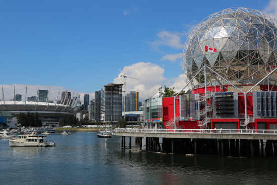 Pokémon hunting hotspots, BC Place and Science World. 