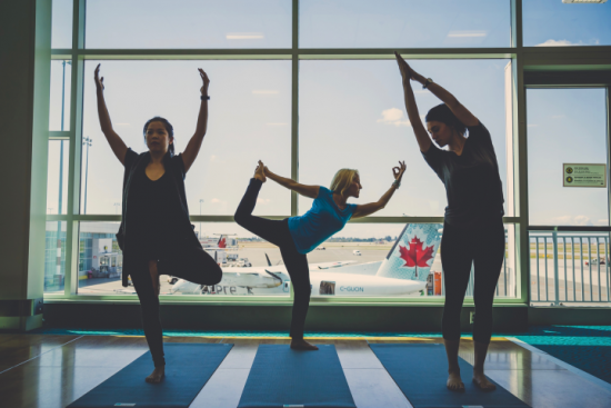 yoga at yvr airport