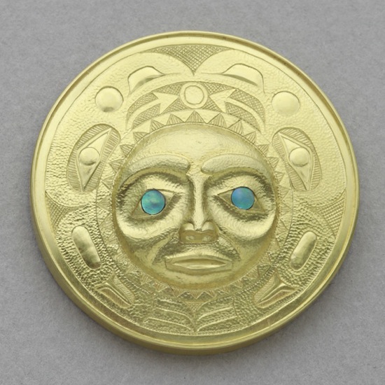 Gax & Gizawa (Raven's Sun) Pendant; Sourced from Coastal Peoples Fine Arts Gallery