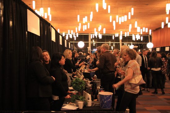 The VIWF tasting room at the Vancouver Convention Centre, Feb. 16 2017. Robyn Hanson photo.