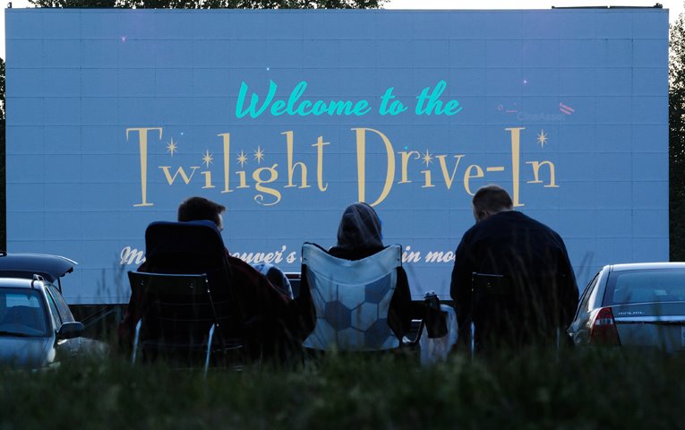 twilight drive-in movie theatre