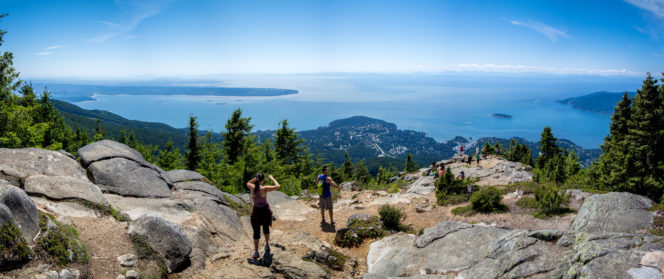 The view from the top of the Eagle Bluff hike in West Vancouver