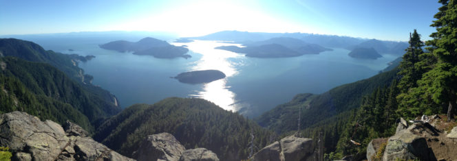 The view from St. Mark's Summit near Vancouver, BC