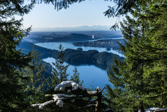 View from the Diez Vistas trail near Vancouver, BC