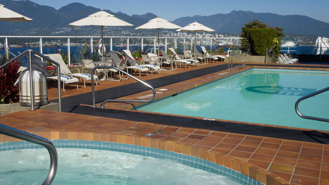 outdoor pool Vancouver hotel