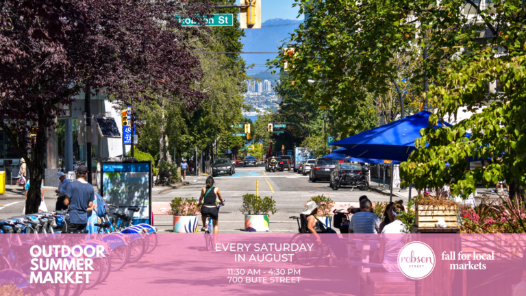 Vancouver Events: Outdoor Summer Market #onRobson - Inside