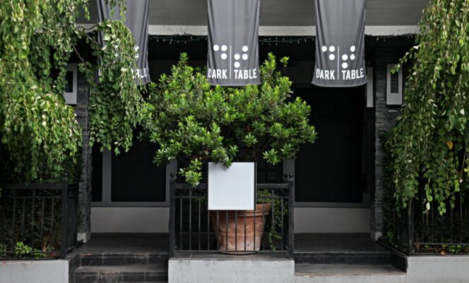The exterior of Dark Table restaurant in Vancouver