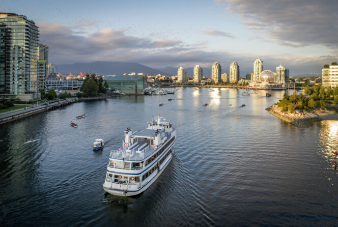 Harbour cruise in False Creek, Vancouver