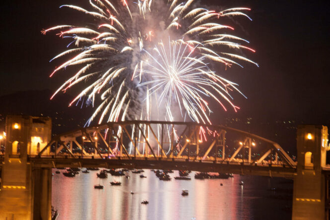 Fireworks at the Celebration of Light in Vancouver