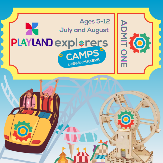 Poster for the Playland Explorers Kids Camps