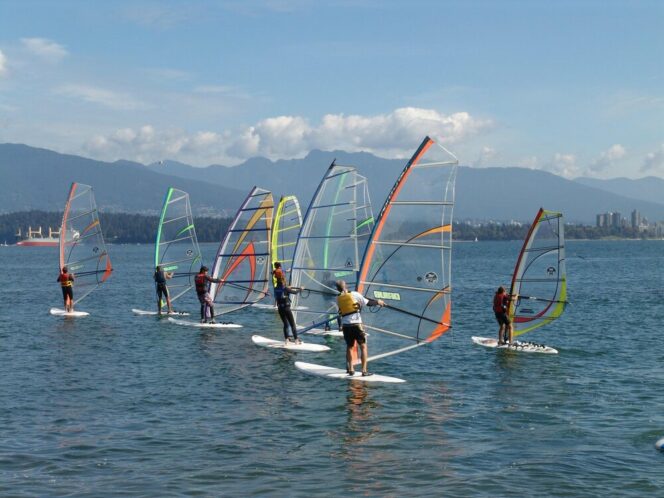 Windsurfing lessons in Vancouver.