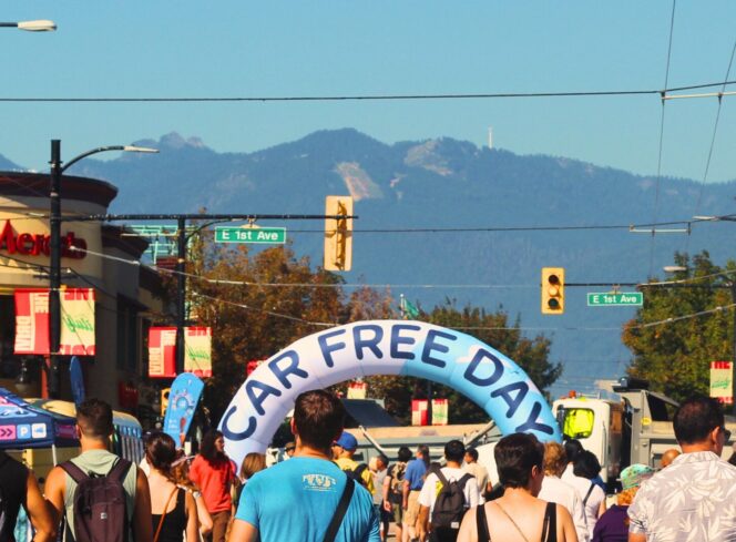 Car Free Vancouver Day on Commercial Drive